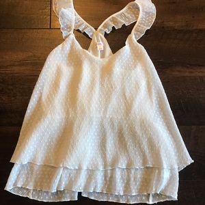 White Polka Dot Tank Top